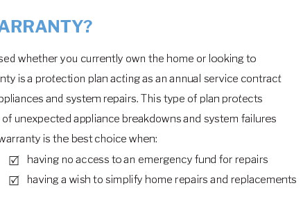 home warranty weld